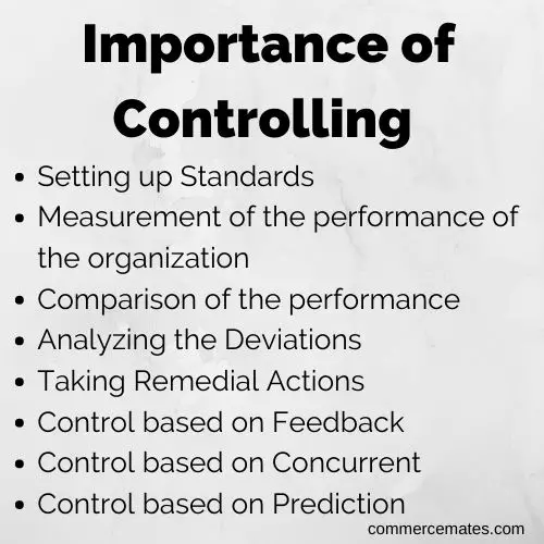 Importance of Controlling in Management