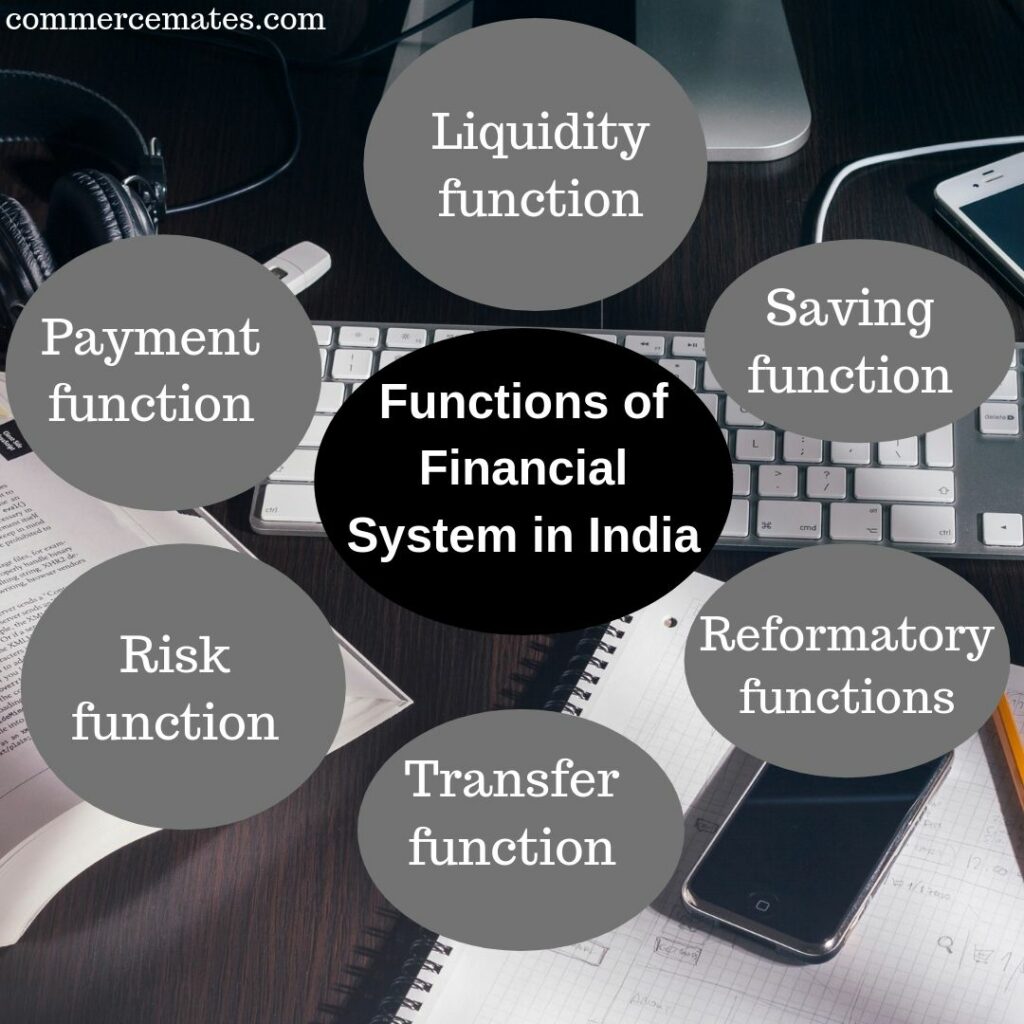 Functions of Financial System in India