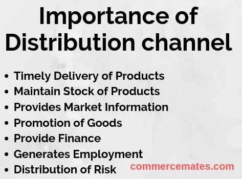 Importance of Distribution channel