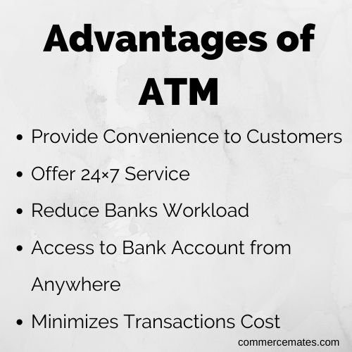 Advantages of ATM