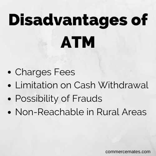 Disadvantages of ATM