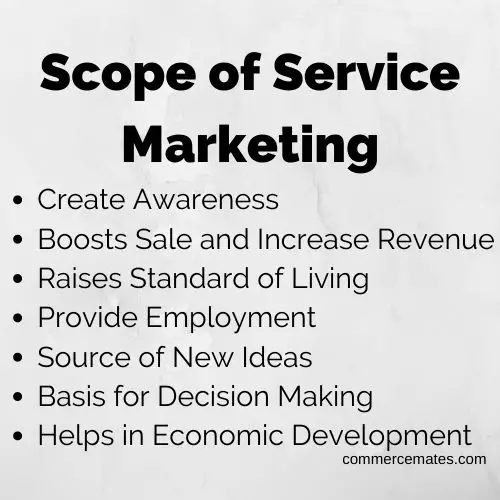 Scope of Service Marketing