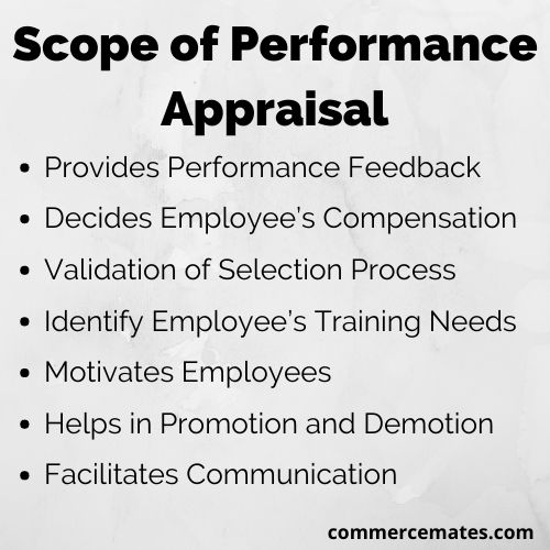 Scope of Performance Appraisal