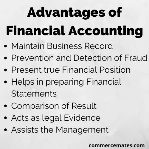 advantages of Financial Accounting