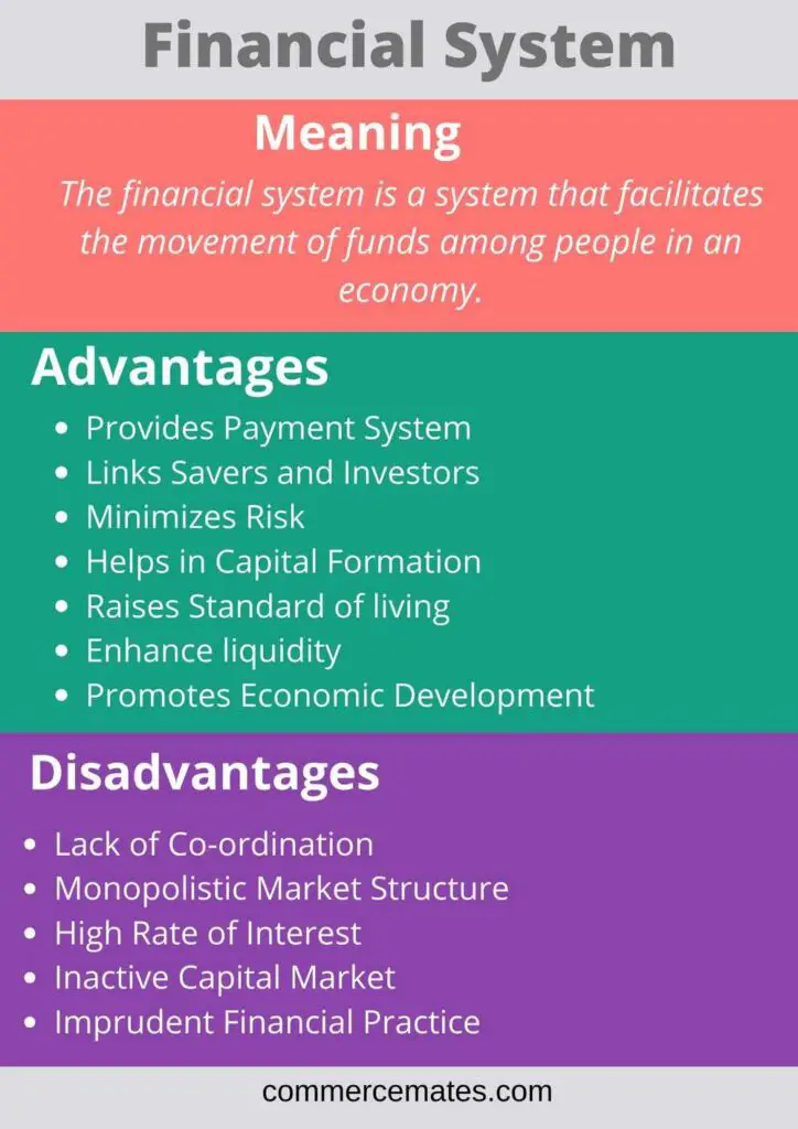 Advantages and Disadvantages of Financial System