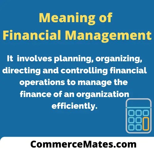 Meaning of Financial Management