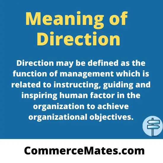 Meaning of Direction