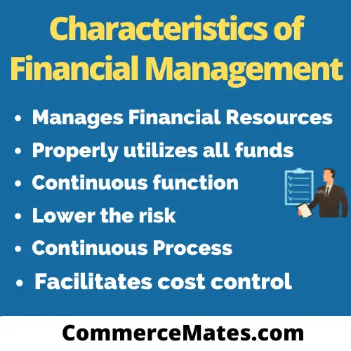 Characteristics of Financial Management