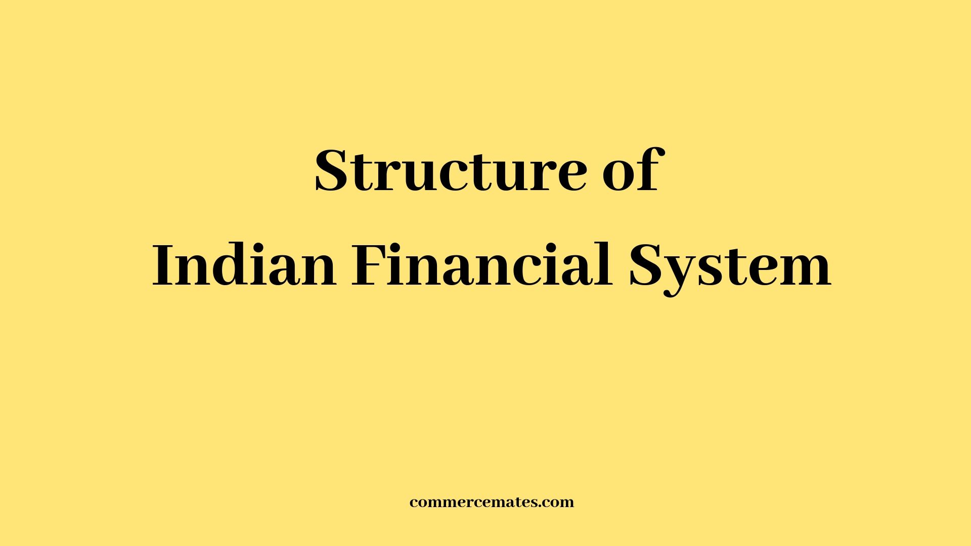 Financial System Chart