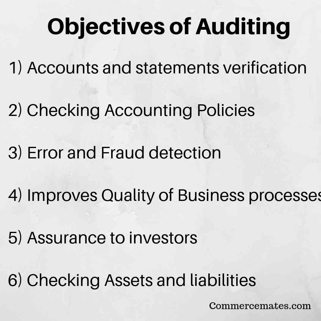 6 Objectives Of Auditing