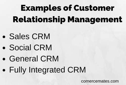 Examples of Customer Relationship Management