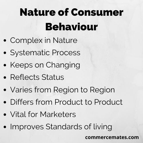 Nature of Consumer Behaviour