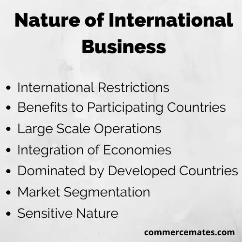 Nature of International Business