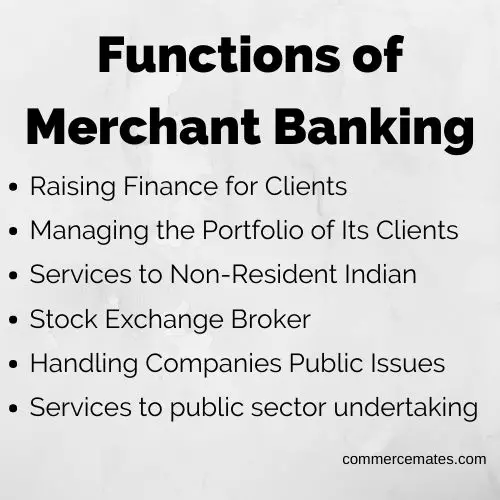 Functions of Merchant Banking