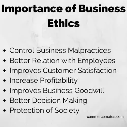 Importance of Business Ethics