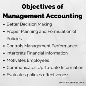Objectives of Management Accounting