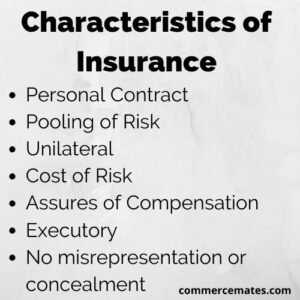 Characteristics of Insurance