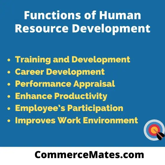 Functions of Human Resource Development