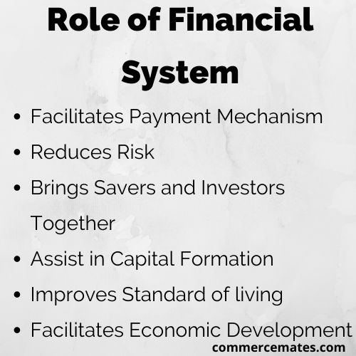 Role of Financial System