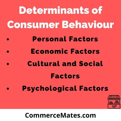 Determinants of Consumer Behaviour