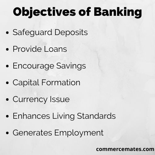 Objectives of Banking