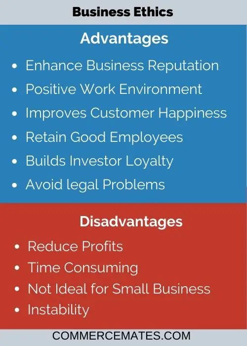 Advantages And Disadvantages Of Business Ethics With Pdf