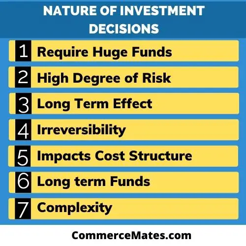 Nature of Investment Decisions