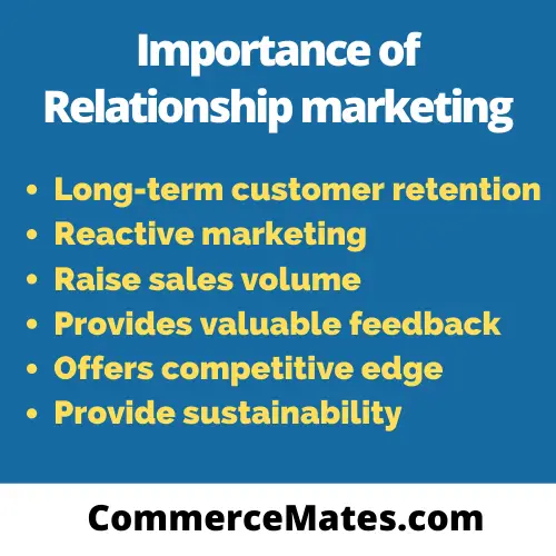 Importance of Relationship marketing