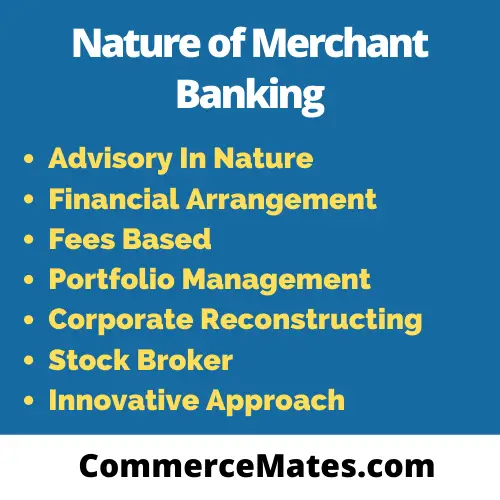 edderkop magnet Springboard Nature, Characteristics and Scope of Merchant Banking