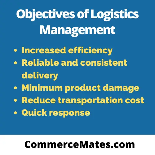 Objectives of Logistics Management