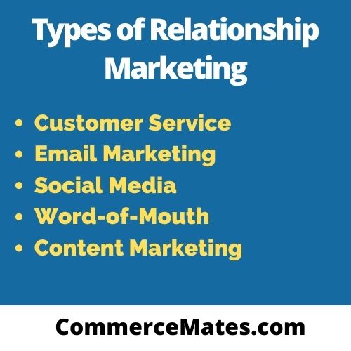 Types of Relationship Marketing