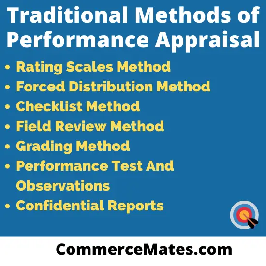 Traditional Methods Of Performance Appraisal