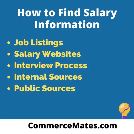 How to Find Salary Information