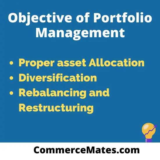 Objective of Portfolio Management